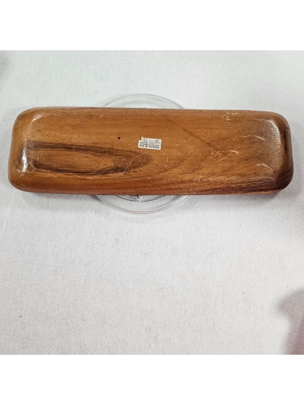 Vintage Wood Serving Tray Set 3 Bowls Philippines Mahogany Condiment Snack - Picture 5 of 12